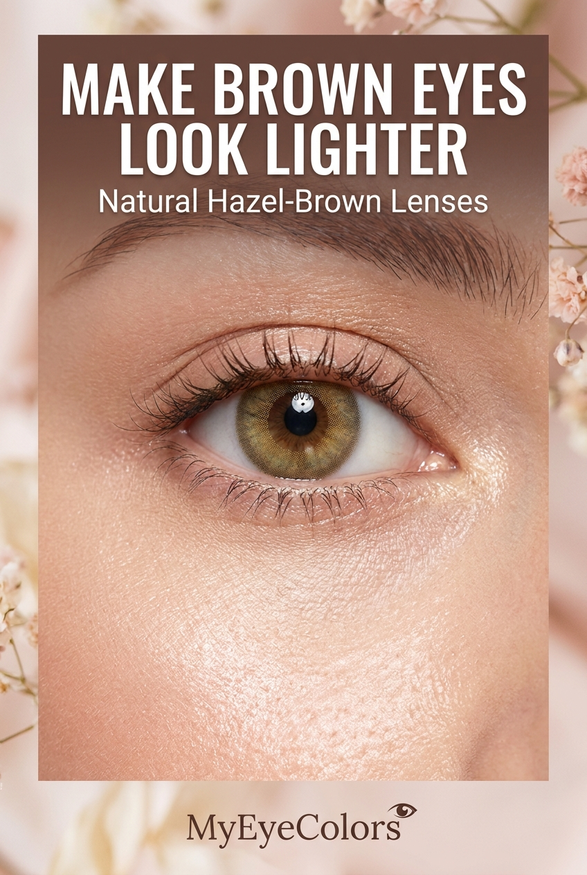 Best colored contacts to make brown eyes look lighter