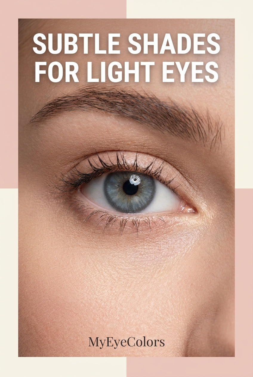 Subtle colored contacts for light eyes