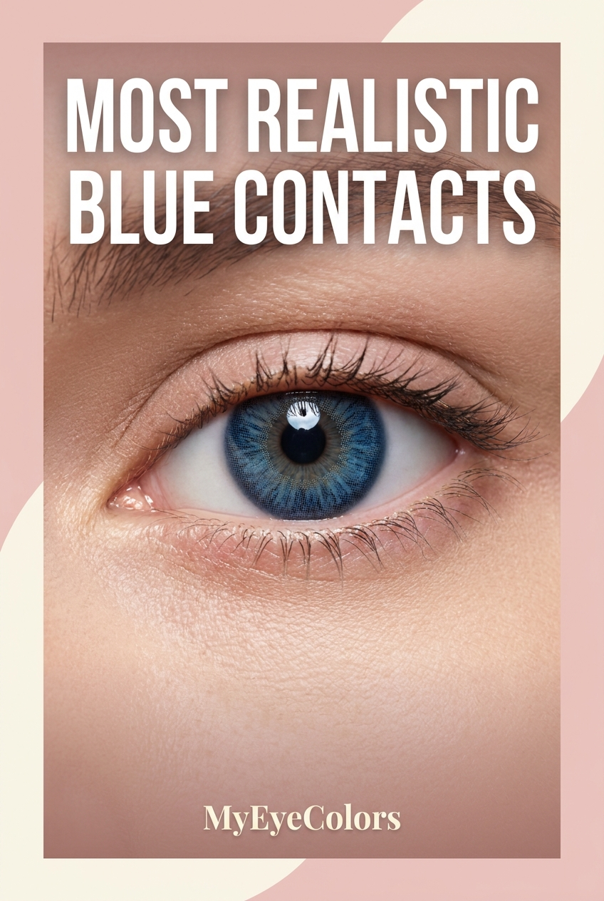 Most realistic blue colored contacts