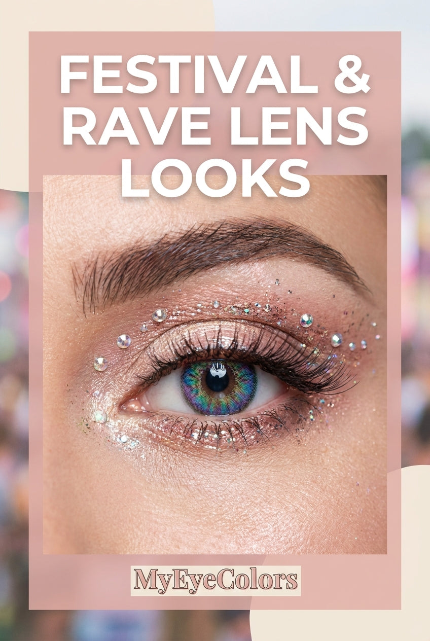 Colored contacts for festival and rave looks