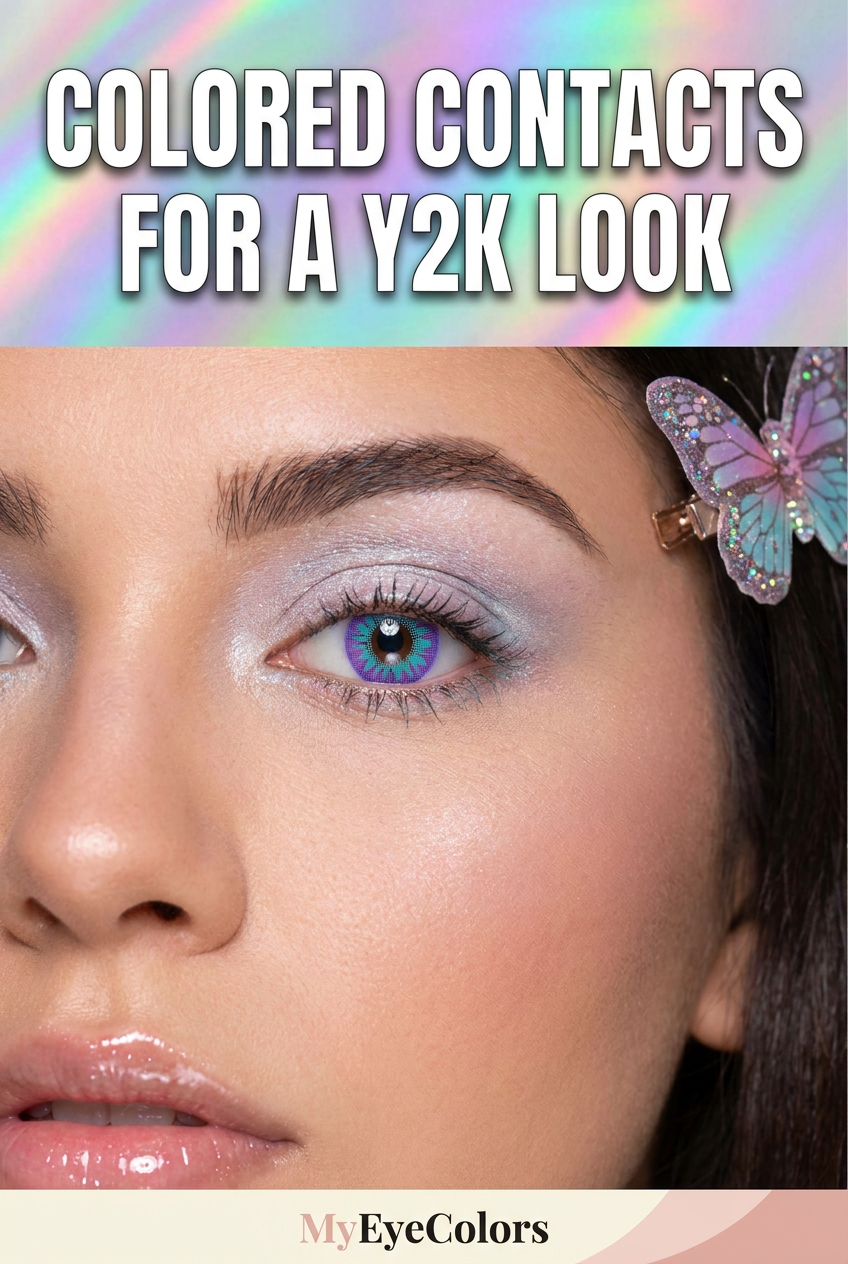 Best colored contacts for a Y2K aesthetic