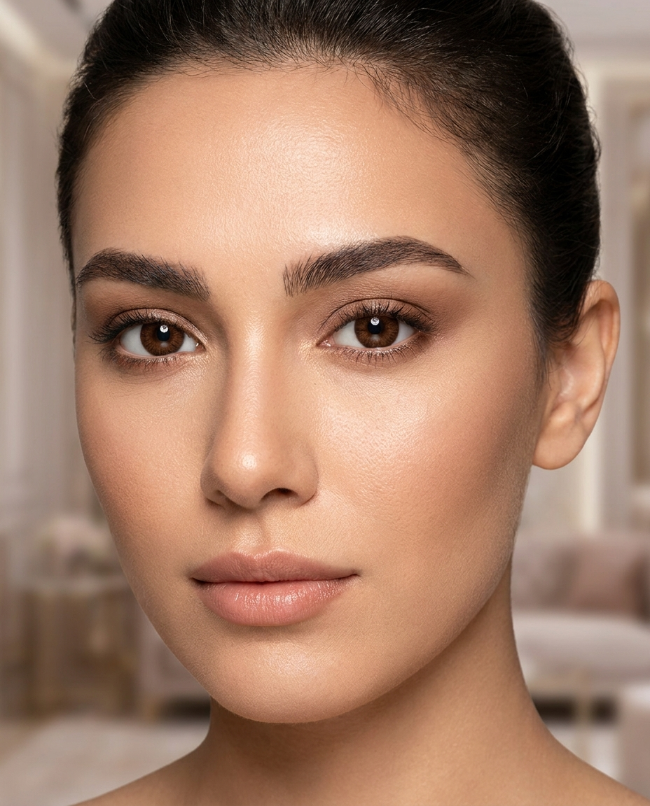 3-Tone Brown Colored Contact Lenses