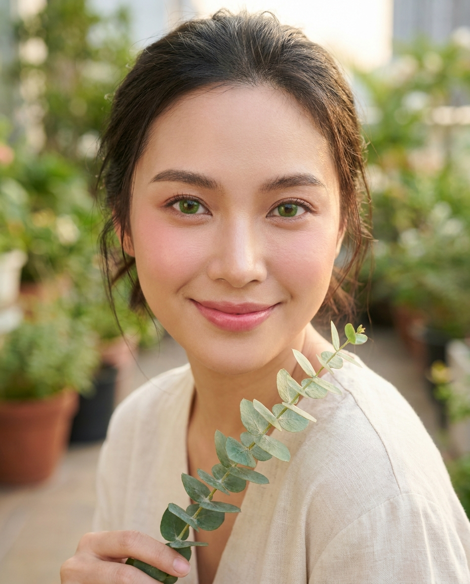 3-Tone Green Colored Contact Lenses