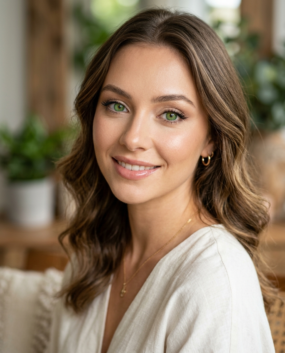 3-Tone Green Colored Contact Lenses