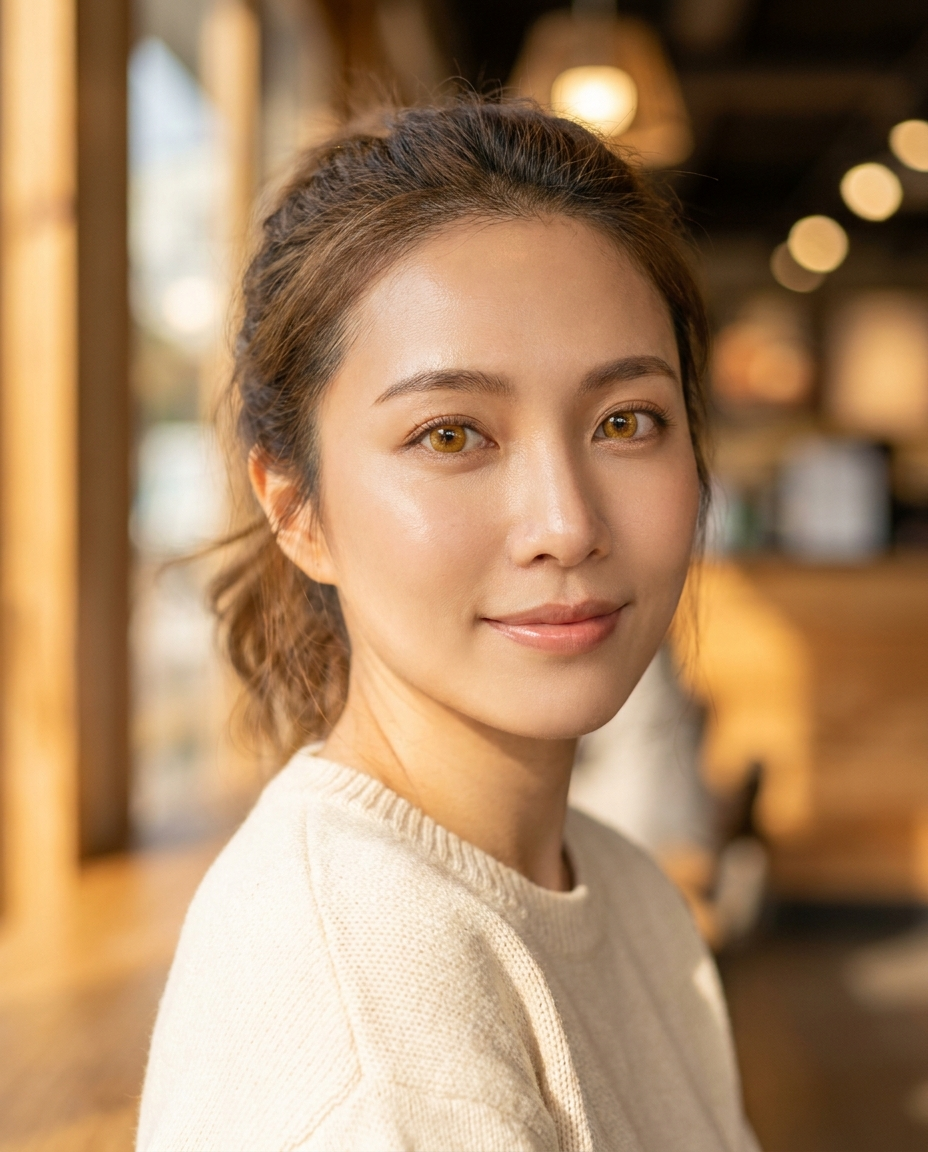 3-Tone Honey Colored Contact Lenses