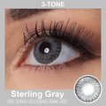 3-Tone Sterling Gray Colored Contact Lenses