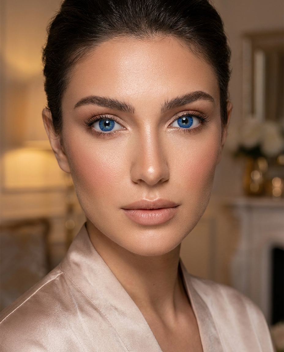 3-Tone True Sapphire Colored Contact Lenses